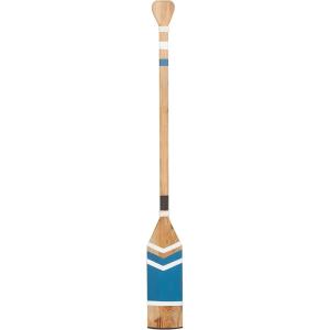 imageDeco 79 Wood Paddle Home Wall Decor Novelty Canoe Oar Wall Sculpture with Arrow and Stripe Patterns Wall Art 21quot x 2quot x 36quot BrownBlue