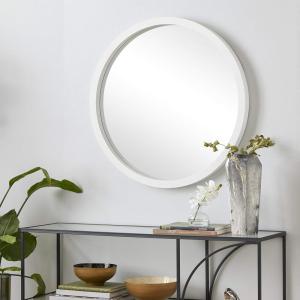 imageDeco 79 Wooden Room Wall Mirror Entryway Mirror Wall Mounted Mirror 32quot x 2quot x 32quot BlackWhite