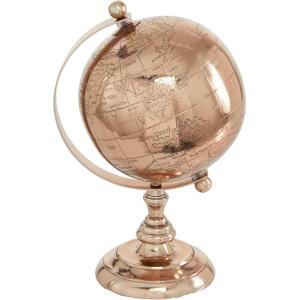 imageThe Novogratz Aluminum Globe 7quot x 7quot x 11quot Rose Gold6 x 6 x 10