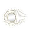 imageCosmoLiving by Cosmopolitan Contemporary Metal Wall Framed Mirror for Bedroom Bathroom Or Entryway Over Mantel Couch or Console Table 22quot x 34 Gold