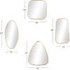 imageCosmoLiving by Cosmopolitan Glam Wood Wall Mirror 4 PIECES CONVENIENTLY SIZED Gold