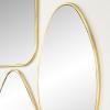 imageCosmoLiving by Cosmopolitan Glam Wood Wall Mirror 4 PIECES CONVENIENTLY SIZED Gold