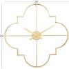 imageCosmoLiving by Cosmopolitan Metal Open Frame Quatrefoil Wall Clock 24quot x 3quot x 24quot GoldGold