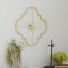 imageCosmoLiving by Cosmopolitan Metal Open Frame Quatrefoil Wall Clock 24quot x 3quot x 24quot GoldGold