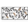 imageDeco 79 Metal Bird Wall Decor 37quot x 1quot x 18quot BlackGrey