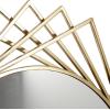 imageDeco 79 Metal Geometric Wall Mirror 42quot x 2quot x 42quot BlackBlack