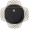 imageDeco 79 Metal Geometric Wall Mirror 42quot x 2quot x 42quot BlackBlack