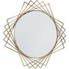 imageDeco 79 Metal Geometric Wall Mirror 42quot x 2quot x 42quot BlackBlack