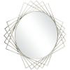 imageDeco 79 Metal Geometric Wall Mirror 42quot x 2quot x 42quot BlackSilver
