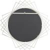 imageDeco 79 Metal Geometric Wall Mirror 42quot x 2quot x 42quot BlackSilver