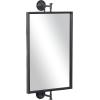 imageDeco 79 Metal Handmade Room Wall Mirror Dimensional Entryway Mirror Wall Mounted Mirror 14quot x 7quot x 28quot BlackBlack