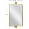 imageDeco 79 Metal Handmade Room Wall Mirror Dimensional Entryway Mirror Wall Mounted Mirror 14quot x 7quot x 28quot BlackGold