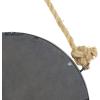 imageDeco 79 Metal Hanging Wall Mirror Set of 3 20quot 13quot 10quotW Dark GrayBrown