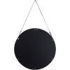 imageDeco 79 Metal Hanging Wall Mirror Set of 3 20quot 13quot 10quotW Dark GrayGold