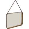 imageDeco 79 Metal Hanging Wall Mirror Set of 3 20quot 13quot 10quotW Dark GrayGold