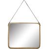 imageDeco 79 Metal Hanging Wall Mirror Set of 3 20quot 13quot 10quotW Dark GrayGold