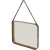 imageDeco 79 Metal Hanging Wall Mirror Set of 3 20quot 13quot 10quotW Dark GrayGold
