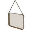 imageDeco 79 Metal Hanging Wall Mirror Set of 3 20quot 13quot 10quotW Dark GrayGold