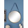 imageDeco 79 Metal Hanging Wall Mirror Set of 3 20quot 13quot 10quotW Dark GrayGold