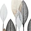 imageDeco 79 Metal Leaf Home Wall Decor Tall CutOut Wall Sculpture with Intricate Laser Cut Designs Wall Art 59quot x 1quot x 37quot BronzeBronze