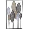 imageDeco 79 Metal Leaf Home Wall Decor Tall CutOut Wall Sculpture with Intricate Laser Cut Designs Wall Art 59quot x 1quot x 37quot BronzeBronze