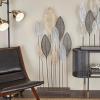 imageDeco 79 Metal Leaf Home Wall Decor Tall CutOut Wall Sculpture with Intricate Laser Cut Designs Wall Art 59quot x 1quot x 37quot BronzeBronze