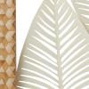 imageDeco 79 Metal Leaf Home Wall Decor Tall CutOut Wall Sculpture with Intricate Laser Cut Designs Wall Art 59quot x 1quot x 37quot BronzeWhite