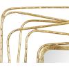 imageDeco 79 Metal Room Wall Mirror Entryway Mirror with Thin Metal Rectangle Frame Wall Mounted Mirror 31quot x 1quot x 47quot Gold