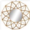 imageDeco 79 Metal Starburst Wall Mirror 32quot x 3quot x 32quot Gold
