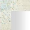 imageDeco 79 Mother of Pearl Shell Handmade Room Wall Mirror Mosaic Entryway Mirror with Blue Corners Wall Mounted Mirror 48quot x 1quot x 36quot Cream355L x 478W
