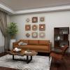 imageDeco 79 Rustic Metal Wall Mirror Wood Mirr Decor S9 W H60930 23quot by 23quot Gold
