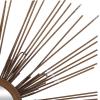 imageDeco 79 Rustic Metal Wall Mirror Wood Mirr Decor S9 W H60930 23quot by 23quot Gold
