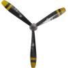 imageDeco 79 Traditional Wooden Airplane Propeller Decor 5quot H x 48quot L Polished Brown Finish Model92671Black