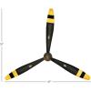 imageDeco 79 Traditional Wooden Airplane Propeller Decor 5quot H x 48quot L Polished Brown Finish Model92671Black