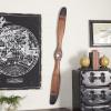 imageDeco 79 Traditional Wooden Airplane Propeller Decor 5quot H x 48quot L Polished Brown Finish Model92671Brown