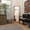 imageDeco 79 Wood Room Wall Mirror Entryway Mirror with Metal Detailing Wall Mounted Mirror 28quot x 2quot x 71quot Beige