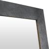 imageDeco 79 Wood Room Wall Mirror Entryway Mirror with Metal Detailing Wall Mounted Mirror 28quot x 2quot x 71quot Beige