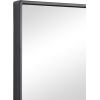 imageDeco 79 Wood Room Wall Mirror Oval Shaped Entryway Mirror with Thin Minimalistic Frame Wall Mounted Mirror 18quot x 1quot x 31quot BlackBlack