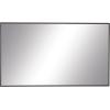 imageDeco 79 Wood Room Wall Mirror Oval Shaped Entryway Mirror with Thin Minimalistic Frame Wall Mounted Mirror 18quot x 1quot x 31quot BlackBlack