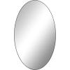 imageDeco 79 Wood Room Wall Mirror Oval Shaped Entryway Mirror with Thin Minimalistic Frame Wall Mounted Mirror 18quot x 1quot x 31quot BlackBlack