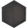 imageDeco 79 Wood Room Wall Mirror Oval Shaped Entryway Mirror with Thin Minimalistic Frame Wall Mounted Mirror 18quot x 1quot x 31quot BlackBlack