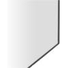imageDeco 79 Wood Room Wall Mirror Oval Shaped Entryway Mirror with Thin Minimalistic Frame Wall Mounted Mirror 18quot x 1quot x 31quot BlackBlack