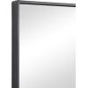 imageDeco 79 Wood Room Wall Mirror Oval Shaped Entryway Mirror with Thin Minimalistic Frame Wall Mounted Mirror 18quot x 1quot x 31quot BlackBlack