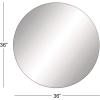 imageDeco 79 Wood Room Wall Mirror Oval Shaped Entryway Mirror with Thin Minimalistic Frame Wall Mounted Mirror 18quot x 1quot x 31quot BlackBlack