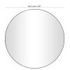 imageDeco 79 Wood Room Wall Mirror Oval Shaped Entryway Mirror with Thin Minimalistic Frame Wall Mounted Mirror 18quot x 1quot x 31quot BlackBlack