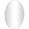 imageDeco 79 Wood Room Wall Mirror Oval Shaped Entryway Mirror with Thin Minimalistic Frame Wall Mounted Mirror 18quot x 1quot x 31quot BlackClear