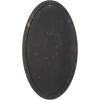 imageDeco 79 Wood Room Wall Mirror Oval Shaped Entryway Mirror with Thin Minimalistic Frame Wall Mounted Mirror 18quot x 1quot x 31quot BlackClear