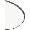imageDeco 79 Wood Room Wall Mirror Oval Shaped Entryway Mirror with Thin Minimalistic Frame Wall Mounted Mirror 18quot x 1quot x 31quot BlackClear