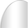 imageDeco 79 Wood Room Wall Mirror Oval Shaped Entryway Mirror with Thin Minimalistic Frame Wall Mounted Mirror 18quot x 1quot x 31quot BlackClear