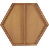 imageDeco 79 Wood Room Wall Mirror Oval Shaped Entryway Mirror with Thin Minimalistic Frame Wall Mounted Mirror 18quot x 1quot x 31quot BlackGold